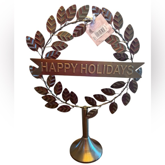Kohl's Other - St Nicholas Square Kohls Elegant Holiday Wreath with metal stand